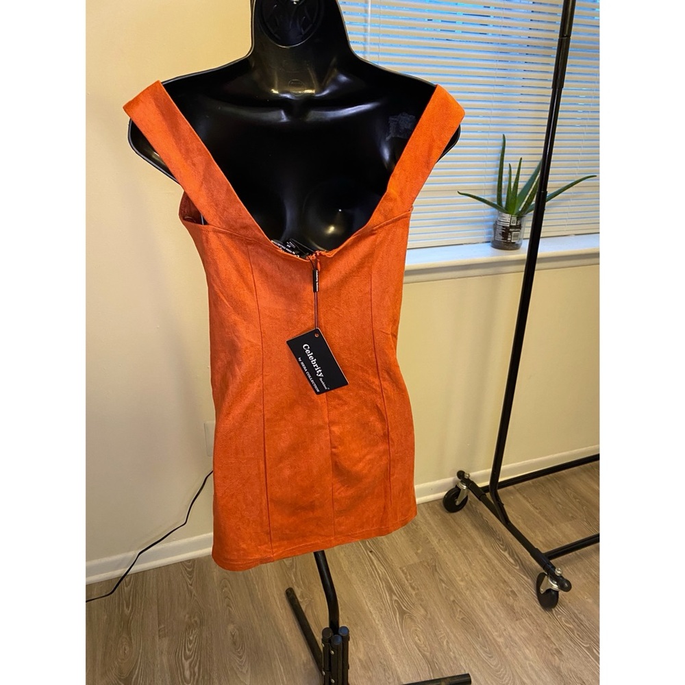 Orange Rust Dress - Picture 4 of 4